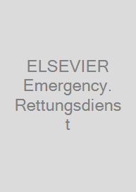 Cover ELSEVIER Emergency. Rettungsdienst & Psyche. 4/2023