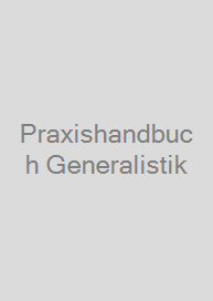Cover Praxishandbuch Generalistik