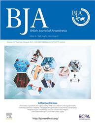 Cover BJA: British Journal of Anaesthesia