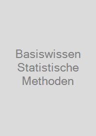 Cover Basiswissen Statistische Methoden