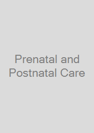 Cover Prenatal and Postnatal Care