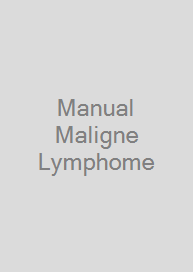 Cover Manual Maligne Lymphome