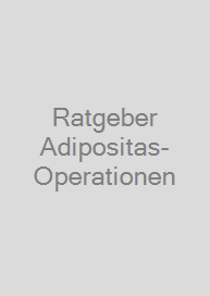 Cover Ratgeber Adipositas-Operationen