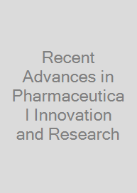 Cover Recent Advances in Pharmaceutical Innovation and Research