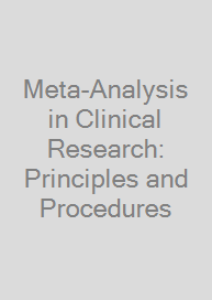 Cover Meta-Analysis in Clinical Research: Principles and Procedures