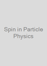 Cover Spin in Particle Physics