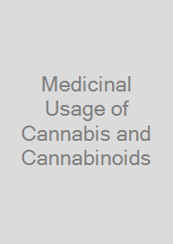 Cover Medicinal Usage of Cannabis and Cannabinoids