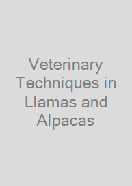 Cover Veterinary Techniques in Llamas and Alpacas