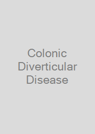 Cover Colonic Diverticular Disease