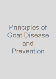 Cover Principles of Goat Disease and Prevention