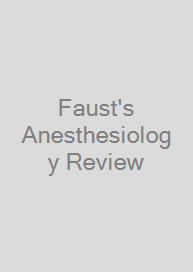Cover Faust's Anesthesiology Review