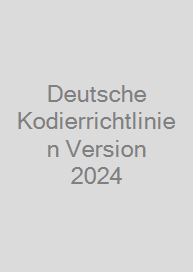 Cover Deutsche Kodierrichtlinien Version 2024