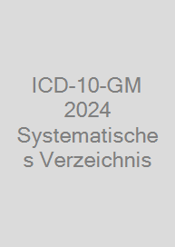 Cover ICD-10-GM 2024 Systematisches Verzeichnis