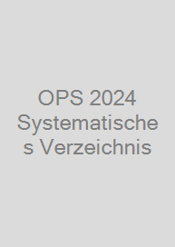 OPS 2024 Systematisches Verzeichnis