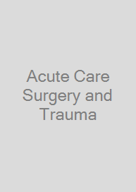 Cover Acute Care Surgery and Trauma