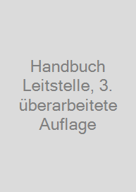 Cover Handbuch Leitstelle, 3. überarbeitete Auflage