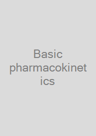 Cover Basic pharmacokinetics