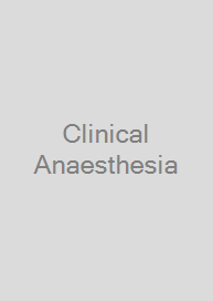 Cover Clinical Anaesthesia
