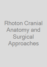 Rhoton Cranial Anatomy and Surgical Approaches