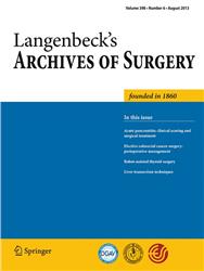 Cover Langenbecks Archives of Surgery