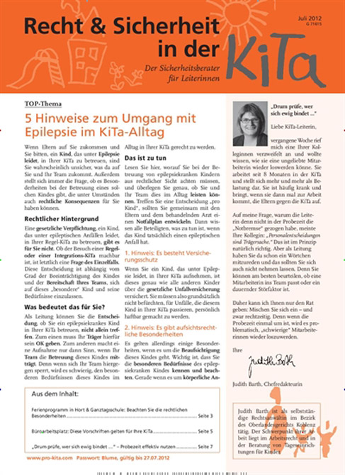 Recht & Sicherheit in der KiTa