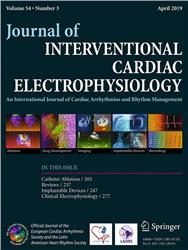 Cover Journal of Interventional Cardiac Electrophysiology 