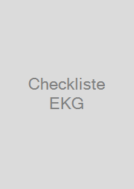 Checkliste EKG