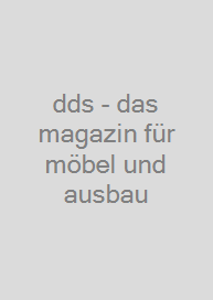 Cover dds - das magazin für möbel und ausbau