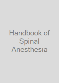 Cover Handbook of Spinal Anesthesia