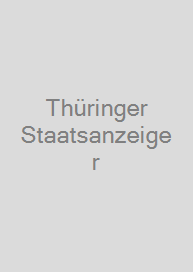 Cover Thüringer Staatsanzeiger