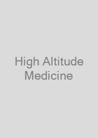 Cover High Altitude Medicine