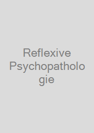 Cover Reflexive Psychopathologie