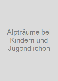 Cover Alpträume bei Kindern und Jugendlichen