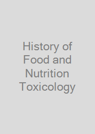 Cover History of Food and Nutrition Toxicology