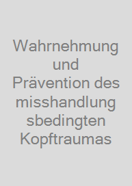 Cover Wahrnehmung und Prävention des misshandlungsbedingten Kopftraumas