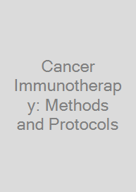 Cover Cancer Immunotherapy: Methods and Protocols