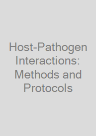 Cover Host-Pathogen Interactions: Methods and Protocols