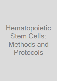 Cover Hematopoietic Stem Cells: Methods and Protocols