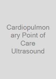 Cover Cardiopulmonary Point of Care Ultrasound