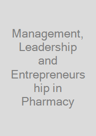 Cover Management, Leadership and Entrepreneurship in Pharmacy
