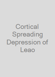 Cover Cortical Spreading Depression of Leao