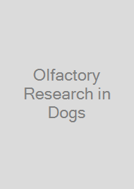 Cover Olfactory Research in Dogs