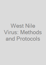 Cover West Nile Virus: Methods and Protocols