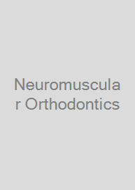 Cover Neuromuscular Orthodontics