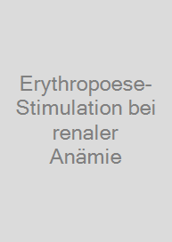 Cover Erythropoese-Stimulation bei renaler Anämie