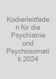 Cover Kodierleitfaden für die Psychiatrie und Psychosomatik 2024