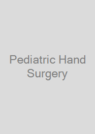 Cover Pediatric Hand Surgery