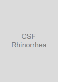 Cover CSF Rhinorrhea