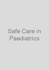 Cover Safe Care in Paediatrics