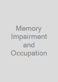 Cover Memory Impairment and Occupation